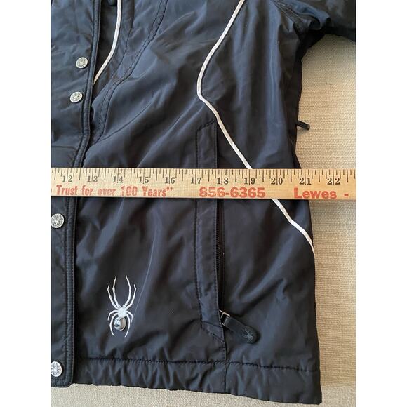 Spyder XL.T Thinsulate Jacket Womens Size 10 Black Ski Jacket Coat - Picture 13 of 16